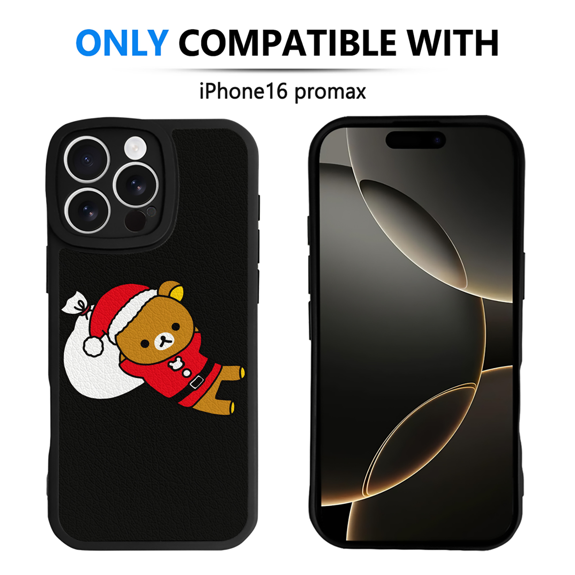 （画像用） リラックマ リラックマ キイロイトリ Rilakkuma Korilakkuma Kiiroitori 【iPhone 16シリーズ対応】シリコンスマホケース（レザー調） 材質：シリコン